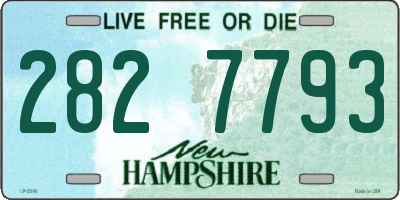 NH license plate 2827793