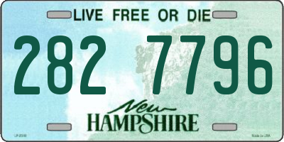 NH license plate 2827796