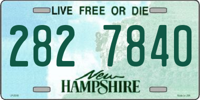 NH license plate 2827840
