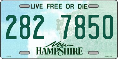 NH license plate 2827850