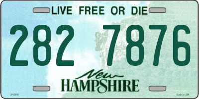 NH license plate 2827876
