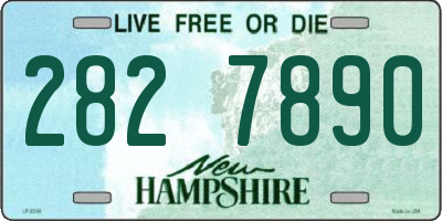 NH license plate 2827890