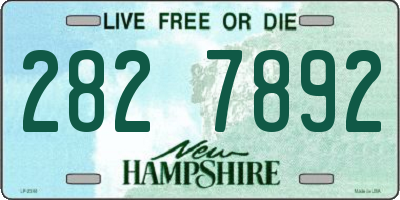 NH license plate 2827892