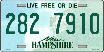 NH license plate 2827910