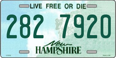 NH license plate 2827920