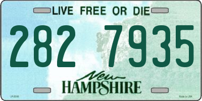 NH license plate 2827935