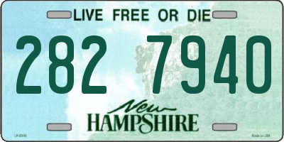 NH license plate 2827940