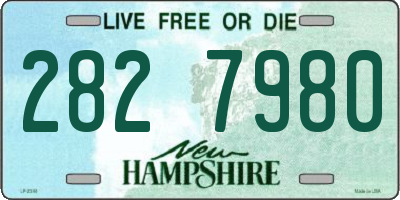 NH license plate 2827980