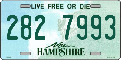 NH license plate 2827993