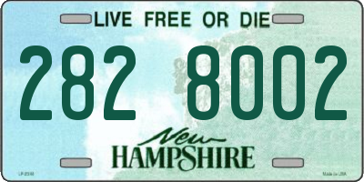 NH license plate 2828002