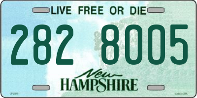 NH license plate 2828005