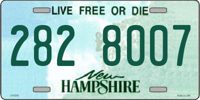 NH license plate 2828007