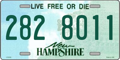 NH license plate 2828011