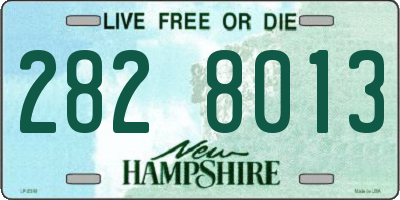 NH license plate 2828013