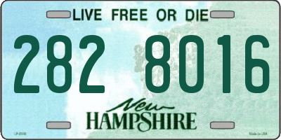 NH license plate 2828016