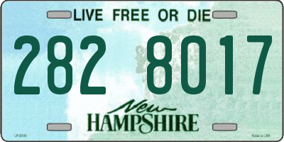 NH license plate 2828017