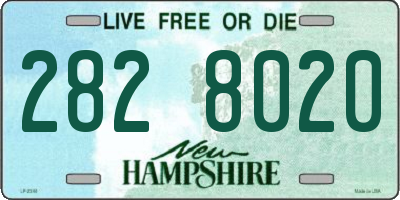 NH license plate 2828020