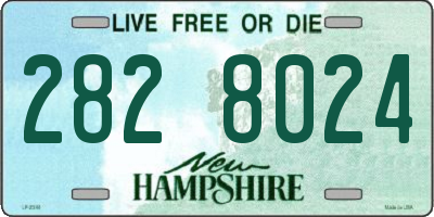 NH license plate 2828024