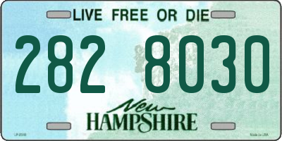NH license plate 2828030