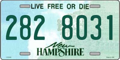 NH license plate 2828031