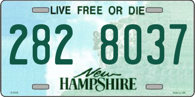 NH license plate 2828037
