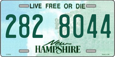 NH license plate 2828044
