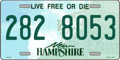 NH license plate 2828053