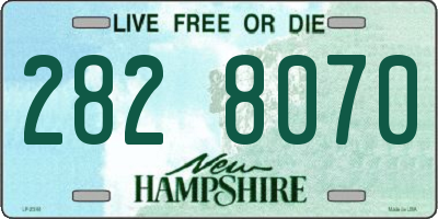 NH license plate 2828070