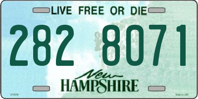 NH license plate 2828071