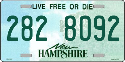 NH license plate 2828092