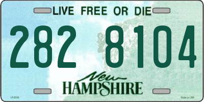 NH license plate 2828104