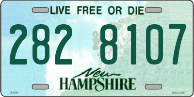 NH license plate 2828107