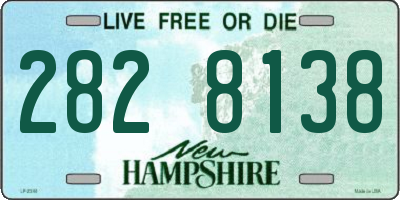 NH license plate 2828138