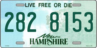 NH license plate 2828153