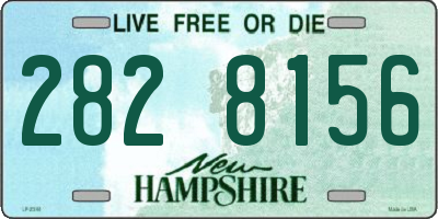 NH license plate 2828156