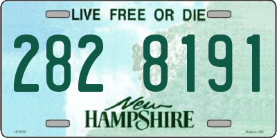 NH license plate 2828191