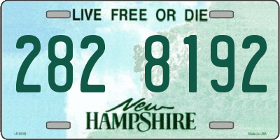 NH license plate 2828192