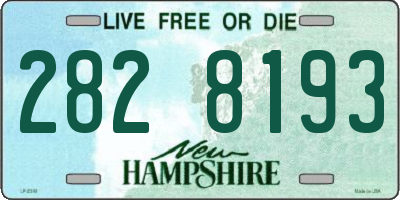 NH license plate 2828193