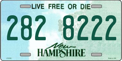 NH license plate 2828222