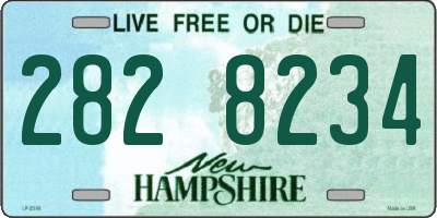 NH license plate 2828234