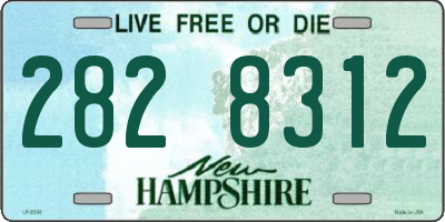 NH license plate 2828312