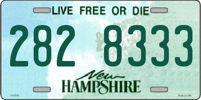 NH license plate 2828333