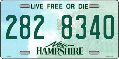 NH license plate 2828340