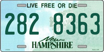 NH license plate 2828363