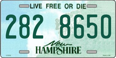 NH license plate 2828650