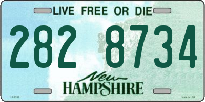 NH license plate 2828734