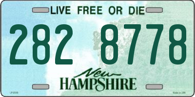 NH license plate 2828778