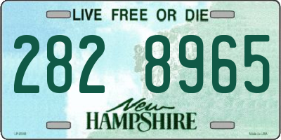 NH license plate 2828965