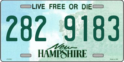 NH license plate 2829183