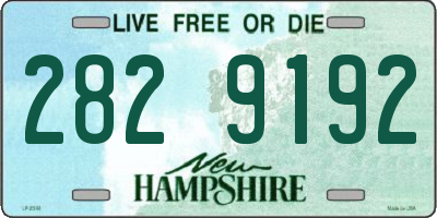 NH license plate 2829192